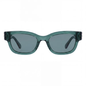 Ferragamo Modern Rectangle Sunglasses for Unisex — front view, Acetate frame