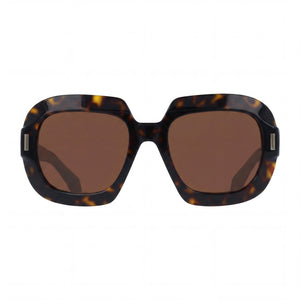 Ferragamo Modern Butterfly Sunglasses for Men — front view, Acetate frame