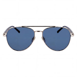 Ferragamo Modern Aviator Sunglasses for Men — front view, Metal frame