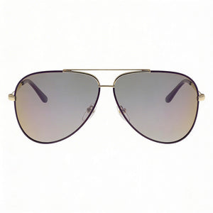 Ferragamo SF 131S Aviator Sunglasses for Women — front view, Metal frame
