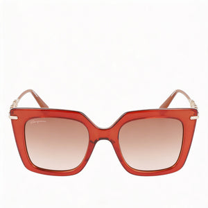 Ferragamo SF1041S Square Sunglasses for Women — front view, Plastic frame