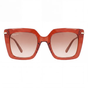 Ferragamo SF1041S Square Sunglasses for Women — front view, Plastic frame