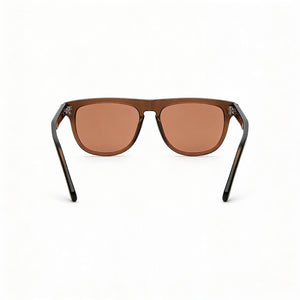 Ferragamo SF1111S Square Sunglasses Men — side view, Non-Polarized Transparent Brown lens