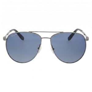 Ferragamo Sf157s Aviator Sunglasses Unisex — front view, Metal frame