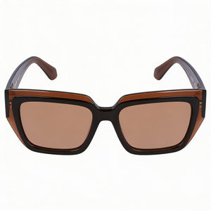 Ferragamo Sf2002s Rectangle Sunglasses Unisex — front view, Plastic frame