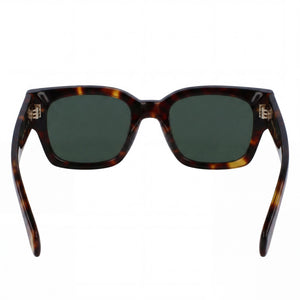 Ferragamo SF2010S Square Sunglasses Women — side view, Non-Polarized Green lens