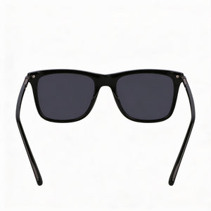 Ferragamo Sf2028s Rectangle Sunglasses Unisex — side view, Non-Polarized Black lens