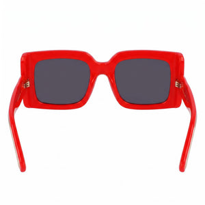 Ferragamo Sf2032s Rectangle Sunglasses for Women — interior view, Non-Polarized lens detail
