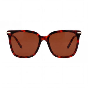 Ferragamo Sf2037s Square Sunglasses for Women — front view, Acetate frame