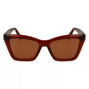 Ferragamo Sf2039se Rectangle Sunglasses for Women — front view, Acetate frame