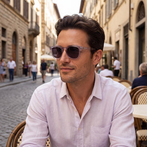 Ferragamo Sf2040se Transparent Sunglasses Men — outdoor wear, Transparent Grey Non-Polarized lens