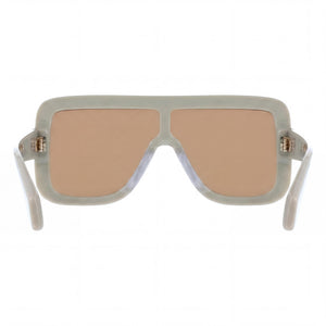 Ferragamo Sf2061se Shield Sunglasses for Women — interior view, Clear lens detail