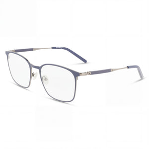 Ferragamo SF2566 Blue Square Eyeglasses for Women, Titanium frame