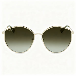 Ferragamo Sf264s Rectangle Sunglasses for Women — front view, Acetate frame