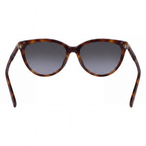 Ferragamo SF2870SL Cat Eye Sunglasses Unisex — side view, Non-Polarized Gradient Grey lens