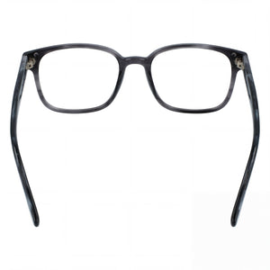 Ferragamo SF2915 Square Eyeglasses Women — side view, Gray Acetate temples