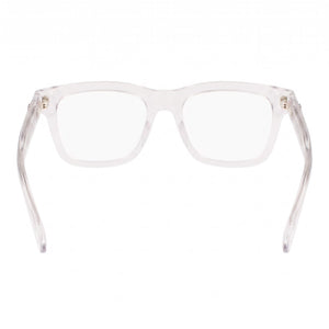 Ferragamo SF2923 Square Eyeglasses Women — side view, Gray Plastic temples