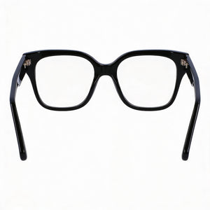 Ferragamo SF2952 Square Eyeglasses Women — side view, Black Plastic temples