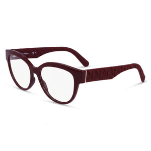 Ferragamo Sf2957e Red Cat Eye Eyeglasses for Women, INJECTED frame