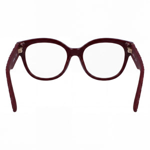 Ferragamo Sf2957e Cat Eye Eyeglasses Women — side view, Red INJECTED temples