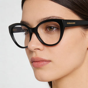 Ferragamo SF2970 Black Eyeglasses Women — lifestyle wear, office and reading