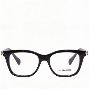 Ferragamo SF2973 Square Eyeglasses for Women — front view, Injected