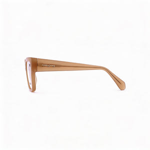 Ferragamo SF2975 Rectangle Eyeglasses for Men — front view, Acetate