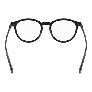 Ferragamo Sf2976 Round Eyeglasses Men — side view, Black Injected temples
