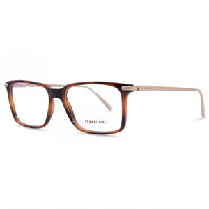 Ferragamo SF2977 Havana Rectangle Eyeglasses for Women, Acetate frame