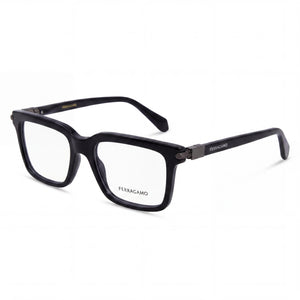 Ferragamo SF2978 Black Rectangle Eyeglasses Unisex, Injected frame