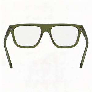 Ferragamo SF2997 Rectangle Eyeglasses Men — side view, Transparent Metal temples