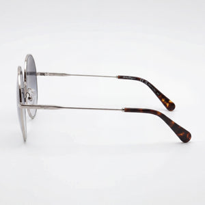 Ferragamo SF299S Round Sunglasses Women — side view, Non-Polarized Blue lens