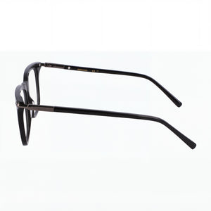 Ferragamo SF3007_C Rectangle Eyeglasses Men — side view, Black Acetate temples