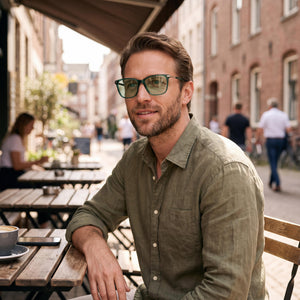 Ferragamo Sf3013 Green Eyeglasses Men — outdoor wear, Acetate frame