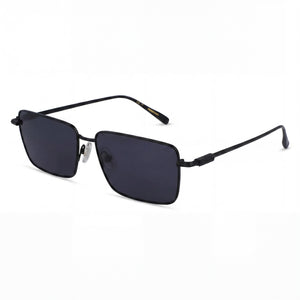 Ferragamo Sf309s Black Rectangle Sunglasses for Men, Matte Black lens