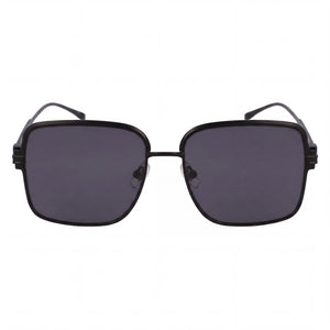 Ferragamo Sf317s Rectangle Sunglasses for Men — front view, Titanium frame