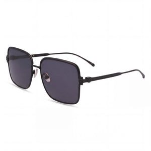 Ferragamo Sf317s Matte Black Rectangle Sunglasses for Men, Non-Polarized lens