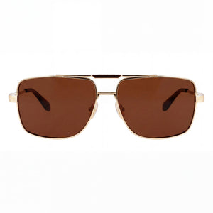 Ferragamo Sf318sp Rectangle Sunglasses Unisex — front view, Titanium frame