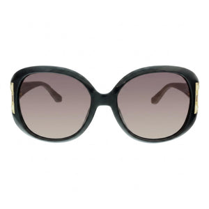 Ferragamo Sf668s 001 Oval Sunglasses Unisex — front view, Composite frame