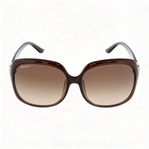 Ferragamo SF739SA 210 Square Sunglasses for Women — front view, Plastic frame