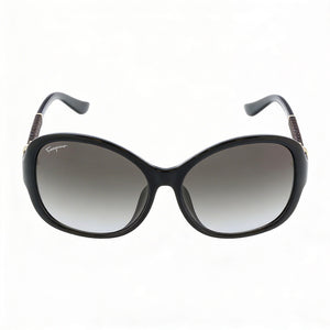 Ferragamo SF744SLA Oval Sunglasses for Women — front view, Plastic frame