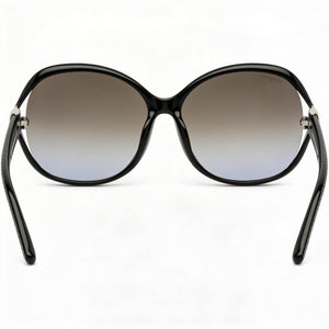 Ferragamo SF770SA Oval Sunglasses Women — side view, Non-Polarized Gray Gradient lens