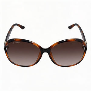Ferragamo SF770SA Oval Sunglasses for Women — front view, Plastic frame