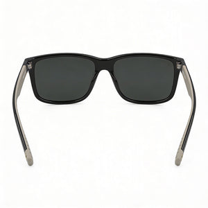 Ferragamo SF938S Rectangle Sunglasses Unisex — side view, Non-Polarized Green lens