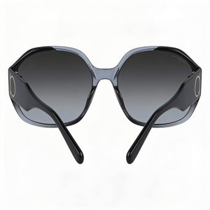 Ferragamo Sf943s 007 Oval Sunglasses for Unisex — interior view, Non-Polarized lens detail