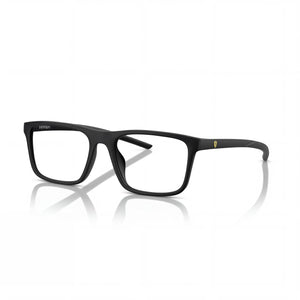 Ferrari Fz8001u Black Rectangle Eyeglasses for Women, Plastic frame