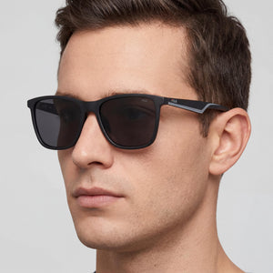 Fila Rectangle Sunglasses for Men — interior view, Smoke lens detail