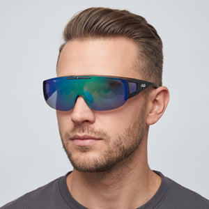 Fila SFI126 Square Sunglasses Unisex — side view, Non-Polarized R43P lens
