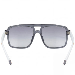 Fila SFI460 Aviator Sunglasses Unisex — side view, Smoke Silver lens