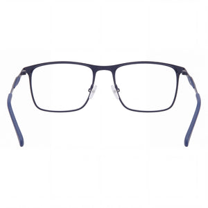 Fila Vf9986 Rectangle Eyeglasses Men — side view, Blue Metal temples